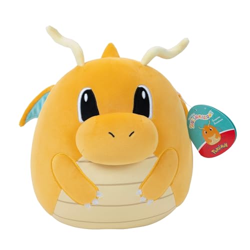 Pokemon Squishmallows - 25 cm Dragonite - 10" inch gelb/weiß verstopft Plüschspielzeug - offizielles Pokémon Spielzeug für Kinder 2+ Jahre. Pokemon Squishmallows - 25 cm Dragonite - 10" inch gelb/weiß verstopft Plüschspielzeug - offizielles Pokémon Spielzeug für Kinder 2+ Jahre. von Pokémon