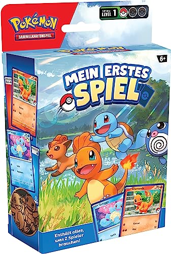 Pokémon-Sammelkartenspiel: Mein erstes Spiel – Glumanda und Schiggy (Mit 2 spielbereiten Mini-Decks & Zubehör) von Pokémon