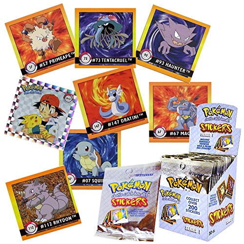 Pokémon Sticker Artbox 1999 Serie 1 Display 30 von Pokémon