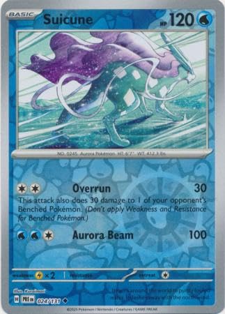 Pokemon - Suicune 024/131 Prismatic Evolutions - Reverse Foil Einzelkarte von Pokémon