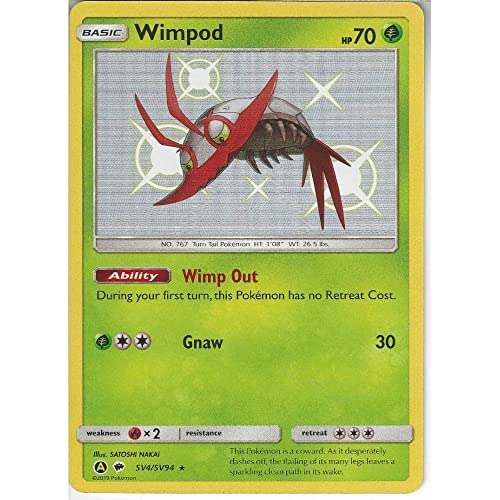 Pokemon - Sun & Moon Hidden Fates Shiny Vault SV4/SV94 Wimpod - Einzelkarte Pokemon - Sun & Moon Hidden Fates Shiny Vault SV4/SV94 Wimpod - Einzelkarte von Pokémon
