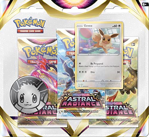 Pokémon Sword & Shield - Astral Radiance Eevee Foil Promo Card Triple Pack von Pokémon