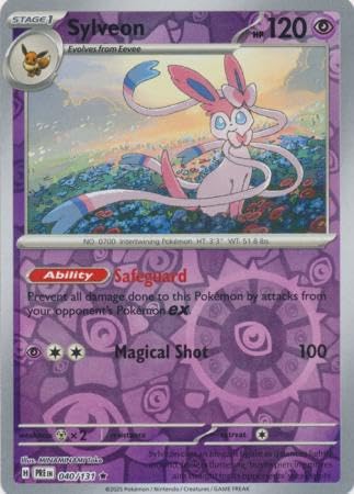 Pokemon - Sylveon 040/131 Prismatic Evolutions - Reverse Foil Einzelkarte von Pokémon