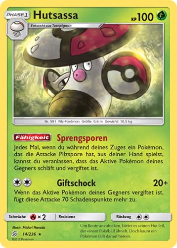 Pokemon TCG - Hutsassa - 014/236 - Bund der Gleichgesinnten - Rare - mit GECO Versandschutz Pokemon TCG - Hutsassa - 014/236 - Bund der Gleichgesinnten - Rare - mit GECO Versandschutz von Pokémon