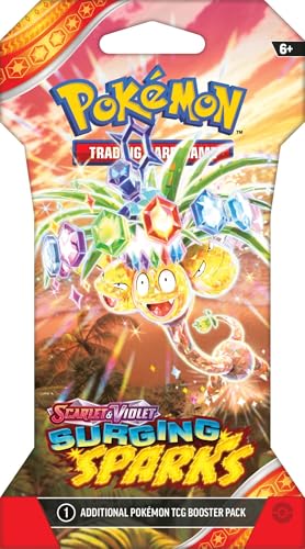 Pokemon TCG Surging Spark – Single Booster Pack – Pack Art May Vary - 10 Cards von Pokémon