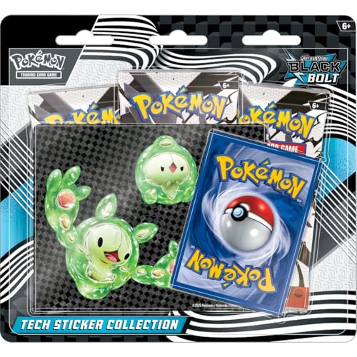 Pokemon TCG Scarlet & Violet 10.5 Black Bolt Tech Sticker Blister Pack - 3 Packs von Pokémon