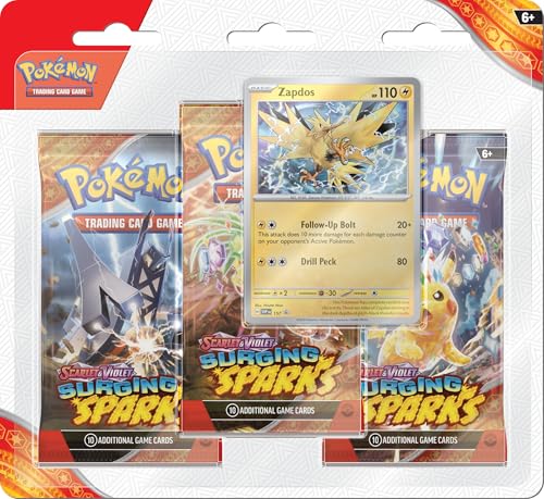 Pokémon TCG Scarlet & Violet 8 Surging Sparks Three Booster Blister von Pokémon