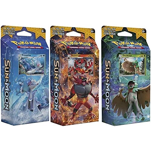 Pokemon TCG Sun & Moon Theme Decks: All 3 Rowlet, Litten, & Popplio von Pokémon