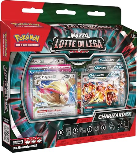 Pokémon TCG: Charizard-ex Liga-Kampfdeck (EIN Deck mit 60 Karten, bereit zum Spielen mit Glurzard-ex und Pidgeot-ex) von Pokémon