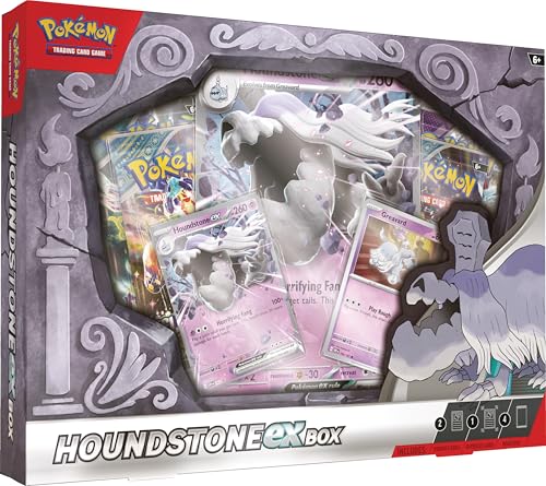 Pokémon TCG: Houndstone ex Box (4 Boosterpacks, 2 Folienkarten und 1 übergroße Folienkarte) von Pokémon