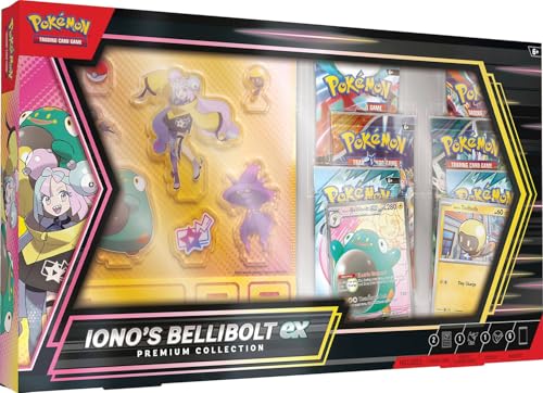 Pokemon TCG: Iono’s Bellibolt ex Premium Collection - 6 Packs, Promos von Pokémon