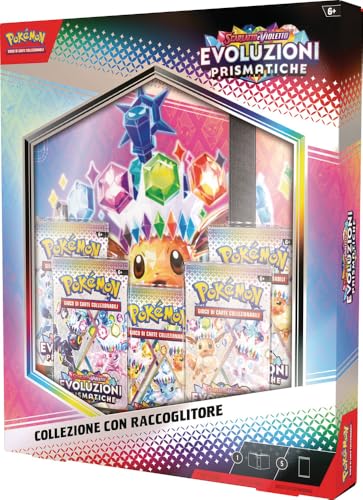 Pokémon TCG: Kollektion mit Erweiterungsportfolio Scharlachrot und Violett – Prismatische Entwicklungen (378 Taschen Portfolio und fünf Erweiterungspackungen) von Pokémon