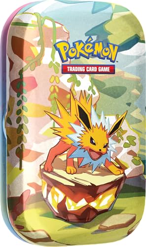 Pokémon TCG: Mini-Dose, Scharlachrot und Violett, Prismatische Entwicklungen, Voltali, 2 Booster und 1 Stück von Pokémon
