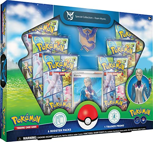 Pokémon TCG: GO Special Collection – Team Mystic (1 Folien-Promokarte, 1 Deluxe-Pin und 6 Booster-Packungen), ab 6 Jahren von Pokémon