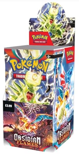 Pokemon TCG: S&V Obsidian Flames Booster Box – 18 Pakete von Pokémon
