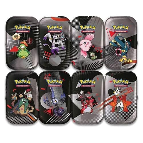 Pokemon TCG: Scarlet & Violet 10.5: Unova Mini Tin Display (8 Units - One of Each) von Pokémon