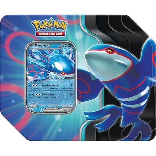 Pokemon TCG: Scarlet & Violet Azure Legends Tin - Kyogre ex (5 Packungen) von Pokémon