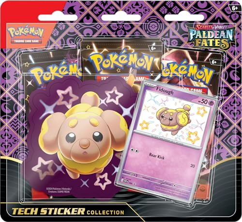 POKEMON TCG: Scarlet and Violet: PALDEAN FATES TECH Sticker Collection - Shiny Fidough von Pokémon