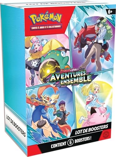 Pokémon TCG: Scharlachrot und Violett Booster-Packungen – Abenteuer zusammen (6 Booster) von Pokémon