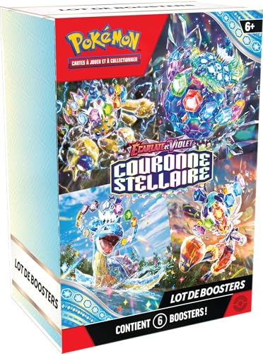 Pokémon TCG: Scharlachrot und Violett – Sternenkrone, Booster-Packung (6 Boosterpacks) von Pokémon
