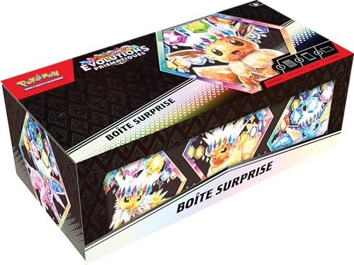 Pokémon TCG: Scharlachrote und violette Überraschungsbox – Prismatische Entwicklungen (4 Booster-Packs und 1 glänzende Promo-Karte) von Pokémon