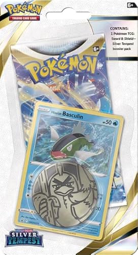 Pokemon TCG: Silver Tempest – Checklane Blisterpackung (Basculin) von Pokemon