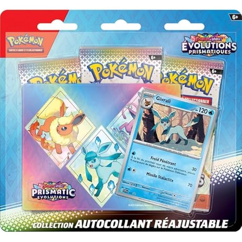 Pokémon TCG: Tripack-Sammlung, selbstklebend, anpassbar, EV08.5 Prismatische Entwicklungen (Givrali) von Pokémon