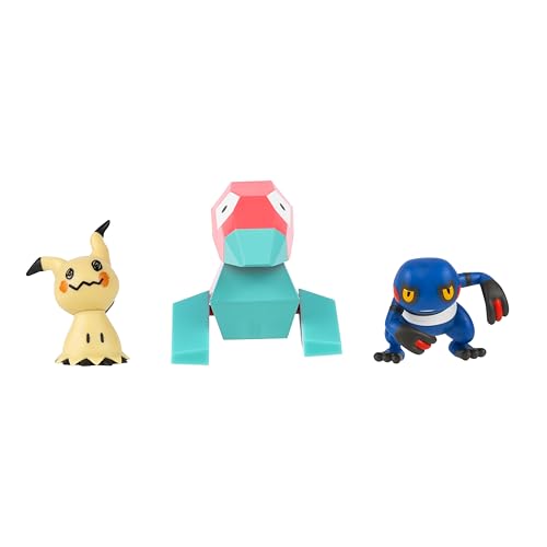 Pokémon PKW4091 Battle Figure Set - Glibunkel, Mimigma und Porygon, offizielles Figuren Set Pokémon PKW4091 Battle Figure Set - Glibunkel, Mimigma und Porygon, offizielles Figuren Set von Pokémon