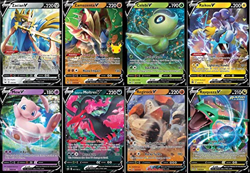Pokémon Pokemon V 5 Kartenlot - Legendär & Mytisch - Zufällige Auswahl - Mew Rayquaza Victini von Pokemon