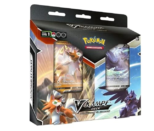Pokémon V-Kampfdeck Bundle Wolwerock Krarmor 290-45379 Kartenspiel ab 6 Jahren Deutsch von Pokemon