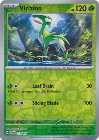 Pokemon - Virizion 015/159 Journey Together - Reverse Foil - Einzelkarte von Pokémon