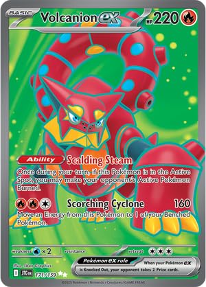 Pokemon - Volcanion ex 171/159 - Journey Together - Full Art Ultra Rare - Folien Einzelkarte von Pokémon