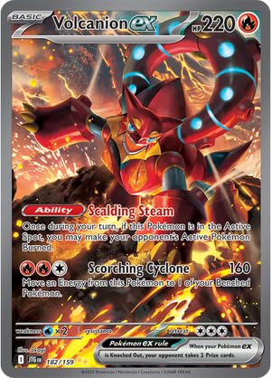 Pokemon - Volcanion ex 182/159 - Reise zusammen - Sonderillustration selten - SIR - Folien Einzelkarte Pokemon - Volcanion ex 182/159 - Reise zusammen - Sonderillustration selten - SIR - Folien Einzelkarte von Pokemon