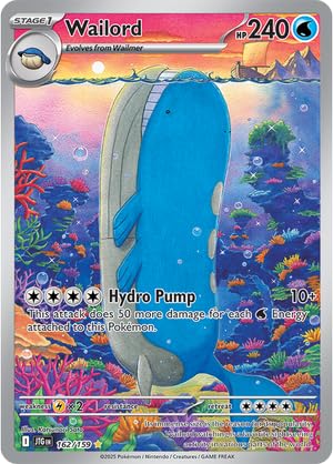Pokemon - Wailord 162/159 - Reise zusammen - Illustration Rare - Folien Einzelkarte Pokemon - Wailord 162/159 - Reise zusammen - Illustration Rare - Folien Einzelkarte von Pokemon