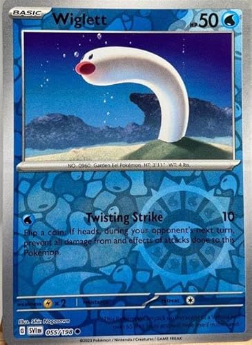 Pokemon - Wiglett 055/198 - SV1 Scarlet Violet - Reverse Foil - Einzelkarte Pokemon - Wiglett 055/198 - SV1 Scarlet Violet - Reverse Foil - Einzelkarte von Pokémon