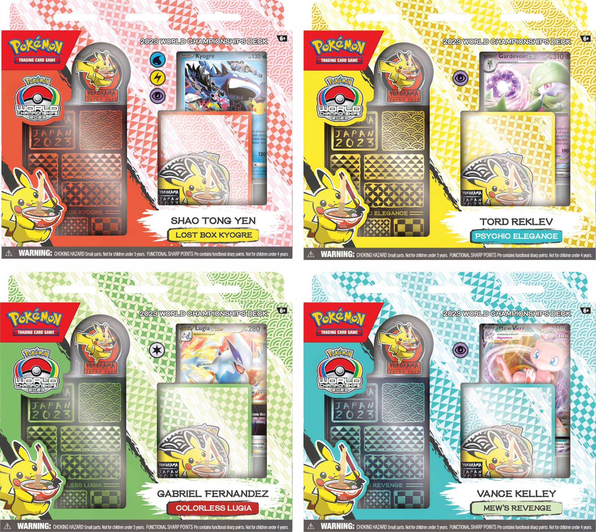 Pokémon World Championship 2023 Spielkartenset Gemischte Auswahl von Pokémon