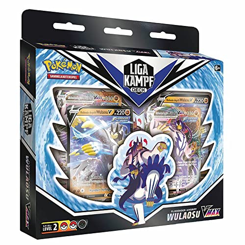 Pokemon Wulaosu-VMAX | Fließender Angriff | Liga-Kampf-Deck Sammelkarten von Pokémon