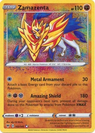 Pokémon Zamazenta - 102/185 - Amazing Rare Sword & Shield: Vivid Voltage Singles von Pokémon