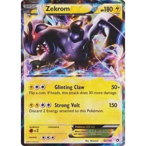 Pokémon Zekrom EX 52/113 Legendary Treasures Holo - Sammelkarte - Karte - 1 von Pokemon