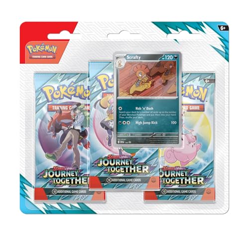 Pokemon: Scarlet and Violet Journey Together 3er-Pack Blister – D12 Generic Display (EU) von Pokémon