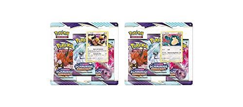 Pokémon: Schwert & Schild - Schaurige Herrschaft Booster 3er-Pack (Deutsche Ausgabe) - TABLETOP_GAME - 3 Count - Ab 7 Jahren von Pokémon