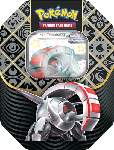 Pokémon TCG: Scarlet & Violet – Paldean Fates Tin – Iron Treads ex (1 Folien-Promo-Karte und 4 Booster-Packs) Pokémon TCG: Scarlet & Violet – Paldean Fates Tin – Iron Treads ex (1 Folien-Promo-Karte und 4 Booster-Packs) von Pokémonémon