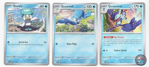 Quaquaval 052/191 - Surging Sparks - Pokemon Evolution, 3 Karten Lot Quaquaval 052/191 - Surging Sparks - Pokemon Evolution, 3 Karten Lot von Pokémon