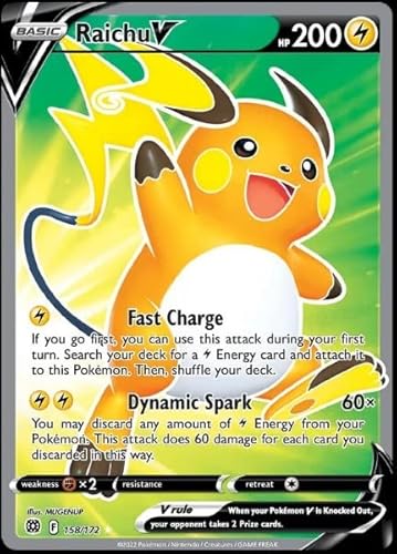 Raichu V 158/172 – Brillante Sterne – Ultra Rare Pokemon Karte – Full Art Raichu V 158/172 – Brillante Sterne – Ultra Rare Pokemon Karte – Full Art von Pokemon