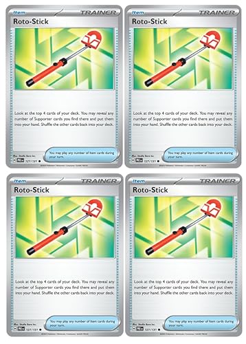 Roto-Stick 127/131 - Prismatic Evolutions - Pokemon Trainer Card Lot - x4 Kartenset Roto-Stick 127/131 - Prismatic Evolutions - Pokemon Trainer Card Lot - x4 Kartenset von Pokémon