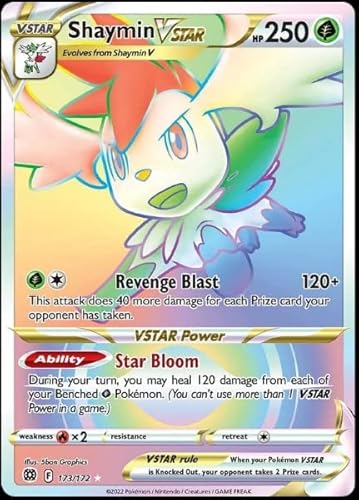 Shaymin VSTAR 173/172 Brilliant Stars - Ultra seltene Pokemon-Karte Shaymin VSTAR 173/172 Brilliant Stars - Ultra seltene Pokemon-Karte von Pokemon