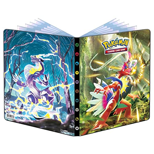 Ultra Pro – Pokémon Schwert & Schild 9-Pocket-Portfolio mit Koraidian und Moridian, schützt und speichert bis zu 90 Pokémon-Sammelkarten in Standardgröße, Sammelkarten und Spielkarten von Pokemon