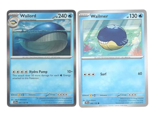 Wailord 041/159 - Journey Together Pokemon Card Lot - Wailmer von Pokémon