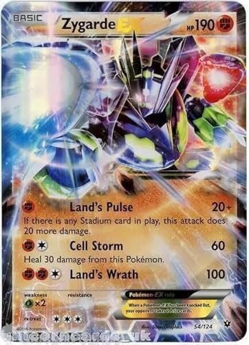 Zygarde EX 54/124 Jumbo-Pokemon-Karte, übergroß, Holo Mint von Pokémon