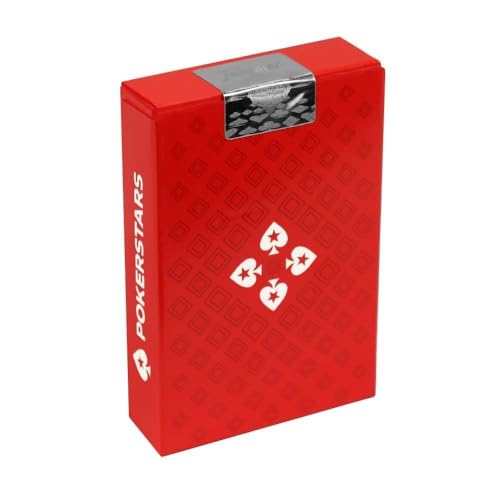 Poker Stars - Red Diamond Fade Spielkartendeck - 100% Plastik-Pokerkarten mit zweifarbigen Farben - Langlebig und wasserdicht - Premium-Deck für Texas Hold'em, Heimspiele und Sammler Poker Stars - Red Diamond Fade Spielkartendeck - 100% Plastik-Pokerkarten mit zweifarbigen Farben - Langlebig und wasserdicht - Premium-Deck für Texas Hold'em, Heimspiele und Sammler von Poker Stars